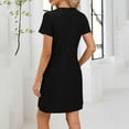 thumbnail image 5 of Liquidation d'Été 2025! Robe Grande Taille pour Femmes, Liquidation de Robe d'Été pour Femmes, Mode Décontractée pour Femmes Robe d'Été Sans Manches à Col Rond avec Poches, 5 of 5