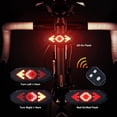 thumbnail image 3 of Luz trasera de bicicleta con señales de giro, control remoto inalámbrico, impermeable, recargable por USB, ultrabrillante, luz de advertencia de seguridad para uso nocturno., 3 of 5