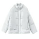 thumbnail image 4 of Parkas de manga larga para mujer, chaqueta corta con capucha y plumón, abrigo grueso de algodón holgado., 4 of 7