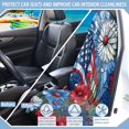 thumbnail image 3 of KUIFORTI Patriotic Floral Car Seat Cover Towel - Waterproof Car Seat Protector for Workout Gym Use, Washable Easy Installation Fit Cars SUV Trucks, Easy Install, 3 of 7