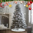 thumbnail image 5 of Christmas Tree Skirt -36 Inches White Christmas Tree Skirt, Holiday Party Decoration Snowy White Plush Velvet - Holiday Party Decoration, 5 of 8