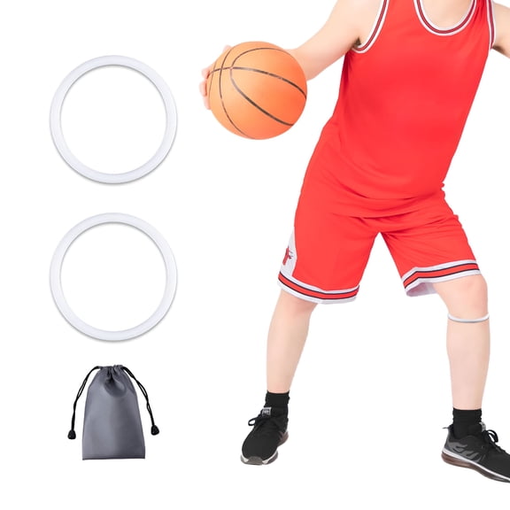 XIRQI 2Pcs Patellar Tendon Support Strap Knee Band for Kids,Silicone Patella Knee Brace Elastic Knee Pain Strap for Basketball Running Hiking Jumpers Soccer Volleyball Sports(Fluorescent White)