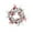 A, variant on Christmas Red and Gold Garland Wreath – Holiday Decoration with Balls, Roses, Cedar, and Berries – Festive Decor for Door, Mantel, Staircase, or Wall