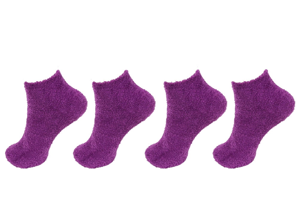 Soft /& Cosy 6 or 12 Pairs of Womens Knee high Soft Fuzzy and Striped Marijuana Colorful Weed Socks Star 6 Pack