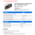 thumbnail image 2 of Blower Motor Resistor - Compatible with 2001 - 2005 Chrysler Sebring 2002 2003 2004, 2 of 2