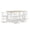 Brown + Antique White, variant on 7 Piece Dining Set for 6, White and Natural Wood Rectangular Table with Windsor Chairs, Space Saving Dining Furniture for Kitchen