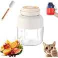 thumbnail image 1 of Portable Wireless Juicer Cup, Multifunctional Electric Fresh Juice Blender with 38 Blades, Personal Size Juicer Bottle Large-Capacity Design, For Fruits, Vegetables & Milkshakes (White 800ml), 1 of 8