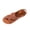 Brown, variant on Women's Bunion Sandals Open Toe Loop Casual Summer Flats Soft Leather Comfy Buckle Summer Beach Walking Shoes Brown