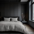 thumbnail image 1 of Stone Light Grey Washed Linen Duvet Cover Set - Single, Twin, Twin XL,, 1 of 7