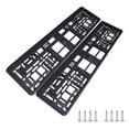 thumbnail image 1 of 2 piezas de accesorios para de matrícula de coche de de rendimiento con tornillos, piezas de repuesto, soporte decorativo profesional, 1 of 8