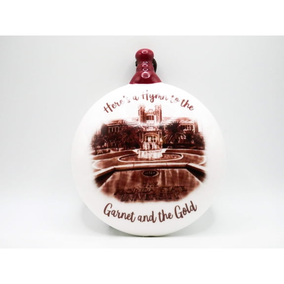 Florida State Campus Ceramic Puff Ornament