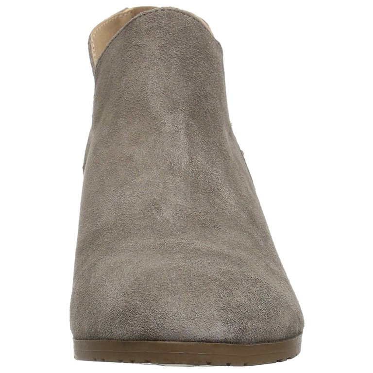 Kenneth Cole Reaction Women s Sideway Suede Stacked Block Heel Ankle Boots Walmart