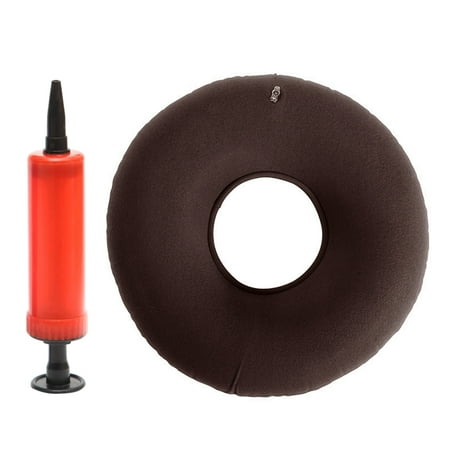 

Reduced！Samansag Vinyl PVC Round Cushion Pillow Free Pump Rubber Inflatable Seat Pad 34 * 12 Cm