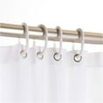 thumbnail image 4 of Solid White Plastic Shower Curtain Rings - Set of 12, 4 of 6