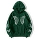 thumbnail image 2 of Chaquetas Para Mujer Abrigos de Invierno Prendas de Abrigo Estampado de Corazón Estilo Gótico Sudaderas Con Capucha de Manga Larga Cremallera Abrigo Térmico Recortado Con Cremallera Odeerbi ODB145120, 2 of 6