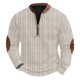 thumbnail image 2 of Blusas y camisas de manga larga con cuello redondo Sudadera con capucha de cuello redondo para hombre Jersey estampado Blusa de poliéster de manga larga para hombre, 2 of 4