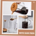 thumbnail image 5 of French Press Coffee Maker with Borosilicate Glass Pot & Lid - Heat Resistant, Reusable Manual Press for Home, Office, Camping - Easy Brewing & Cleaning, 5 of 9