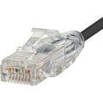 thumbnail image 2 of Monoprice SlimRun - Patch cable - RJ-45 (M) to RJ-45 (M) - 5 ft - UTP - CAT 6 - booted, snagless, stranded - black, 2 of 2