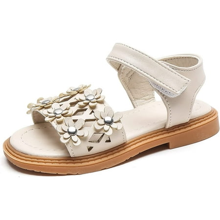 

Girl Summer Cute Wrap Toe Toddler Soft Flower Flat Beach Sandal Shoes