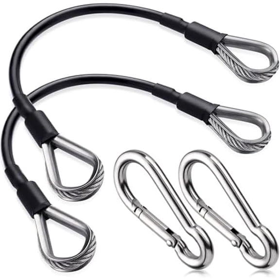 Gym Cable Extension, Fitness Extension Rope Attachment Compatible with Home Gym Accessories Thick 0.2", Replacement Gym Cable Machine Extension for LAT/Tricep Pull Down, Leg Extensions Machine