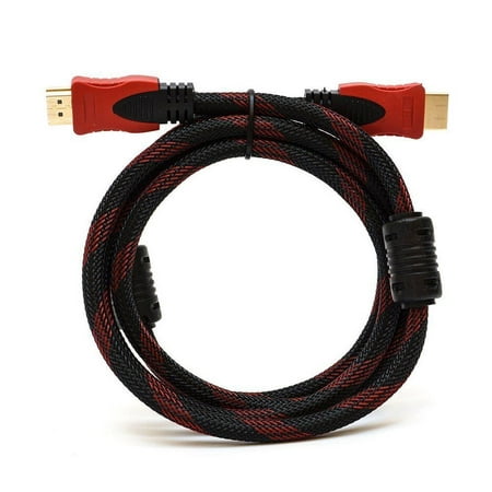Cablevantage HDMI Cable Cord for TV HDTV Xbox Xbox 360 Xbox One PS3 PS4 HD Wii U LCD Plasma Blu-ray DVD Player 3FT 6FT 10FT 15FT 25FT 30FT 50FT 75FT 100FT Red