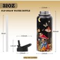 thumbnail image 4 of 32 oz Insulated Stainless Steel Water Bottle with Straw Lid - Leakproof & Reusable, Mushroom Design Gifts for Women, 4 of 6