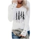 thumbnail image 1 of Casual mujer verano Sexy gradiente estampado Regular cuello redondo mujeres manga larga Top Fridja  czfsfas3289, 1 of 4