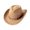Khaki, variant on Western Cowboy Hat With Ethnic Style Wool Mid Brim Performance Hat For Outdoor And Casual Wear