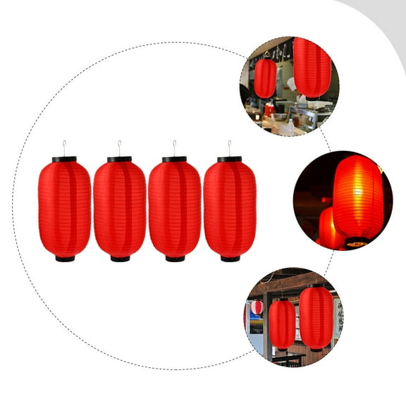 Raindrops 4pcs Restaurant Hanging Lanterns Outdoor Lantern Decors