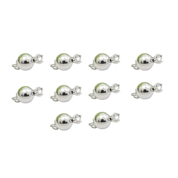 Minnieouse 10 piezas de decoración de joyería portátil profesional, joyería de Metal pulido, hallazgos de decoración, artesanía hecha a mano Ropa, zapatos y accesorios Miscelánea Plata 8 mm Minnieouse AP016152-02