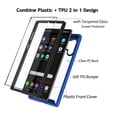 thumbnail image 4 of Galaxy Note 10 10+ 10 Plus 5G 2019 Phone Case [with Tempered Glass Screen Protector] Full-Body Rugged Transparent Clear Back Bumper Cover, 4 of 8