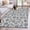 Blue, variant on Light Blue Floral Area Rug 6x9 FT, Non Slip Living Room Throw Carpet, Rustic Vintage Flowers Botanical Spring Washable Soft Large Floor Carpet Non-Shedding Rug for Bedroom Dining Room Play Room