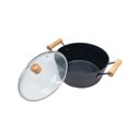 thumbnail image 1 of Verka Aluminium 5 qt Casserole with Glass Lid, Non-Stick Marble Coating, 1 of 5