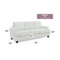 thumbnail image 6 of Glory Furniture Sandridge Faux Leather Sofa in White, 6 of 6