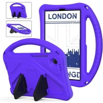 TECH CIRCLE Galaxy Tab A9 8.7" Case 2023, Kids Friendly Shockproof Soft Rubber EVA Lightweight Kickstand Handle Rugged Kids Case for Samsung Galaxy Tab A9 8.7" SM-X110 X115 X116,Purple
