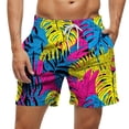 thumbnail image 2 of Kakii Men's Swim Trunks Hawaiian Bathing Mesh Lining Suit Swimsuits Beach Shorts with Pockets, 2 of 6