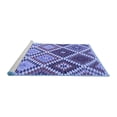 thumbnail image 2 of Ahgly Company Machine Washable Indoor Round Southwestern Blue Country Area Rugs, 8' Round, 2 of 4