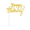 thumbnail image 3 of Letras Acrílicas de Feliz Cumpleaños Billuyoard para Decoración de Tarta Oro, 3 of 6