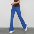 thumbnail image 4 of FRSASU Flare Yoga Pants for Women - Soft High Waist Bootcut Leggings Tall & Long Bootleg Pants for Women Blue, 4 of 5
