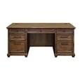 thumbnail image 3 of Martin Furniture 68.5"W Wood Office Desk Executive Desk in Brown, 3 of 12