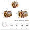thumbnail image 5 of Toaster Cover 4 Slice, Sunflower Gray Check Dustproof Bakeware Oven Protector with Top Hook, Farmhouse Flowers Butterfly Waterproof Small Kitchen Appliance Toasters Dust Cover, 12"x11"x8", 5 of 8