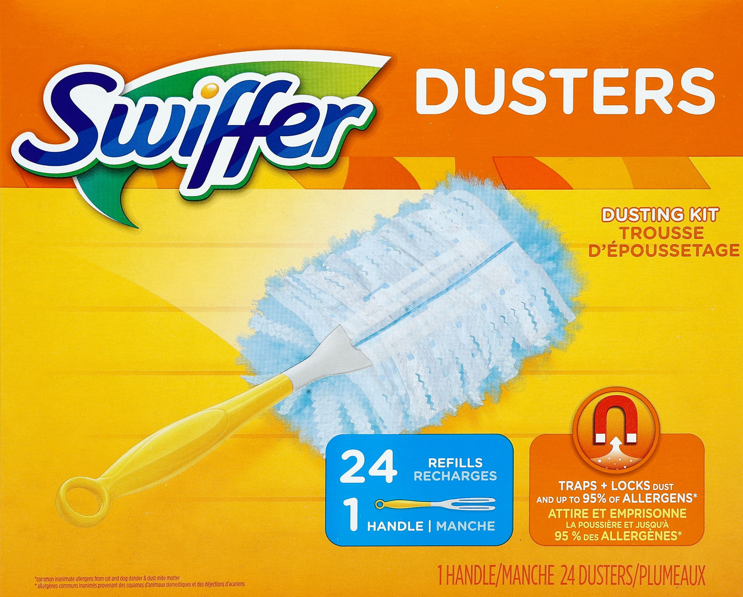 NEW IN BOX SWIFFER DUSTER REFILLS HANDLE BIG 24 COUNT 
