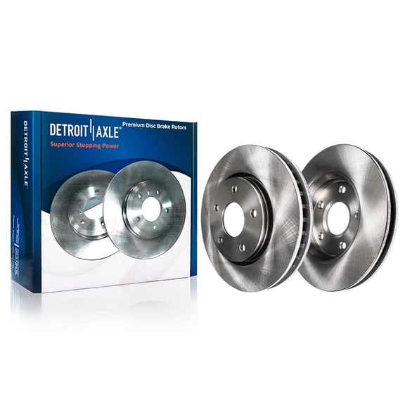 Detroit Axle - Front Brake Rotors for Hyundai Sonata Tiburon Tucson Elantra Kia Sportage Magentis Soul Rondo Optima : 11.02 inch Rotors