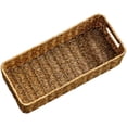 thumbnail image 4 of Woven Basket Imitation Rattan Desktop Storage Basket Sundries Storage Basket, 4 of 8