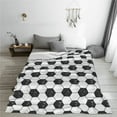 thumbnail image 5 of Bingfone Soccer Print Flannel Fleece Blanket Throw Blanket for Bed,Sofa,Couch,Travel,Camping(80"x60" ), 5 of 8