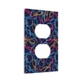 thumbnail image 6 of Zufioo Multicolor Bowling Print Switch Wall Plate, Dustproof and Heat-resistant Decorative Wall Switch Cover, Suitable for Residential and Commercial Areas-Mid-size, 6 of 8