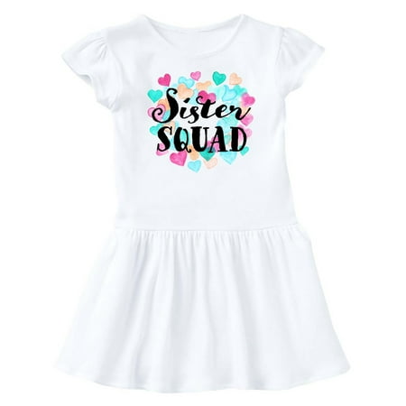 

Inktastic Sister Squad hearts Gift Baby Girl Dress