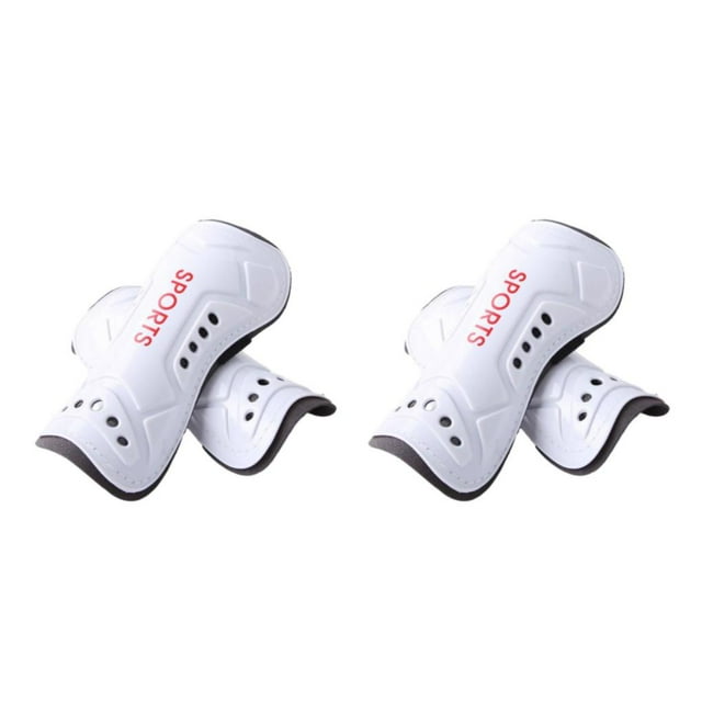 Baohd Durable Construction Calf Protector For Adult Soccer Training Adjustable Protective Leg Sleeves kid white 2Set