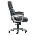 Serta Executive Manager’s Office Chair, Leather Arms, Black/Gray