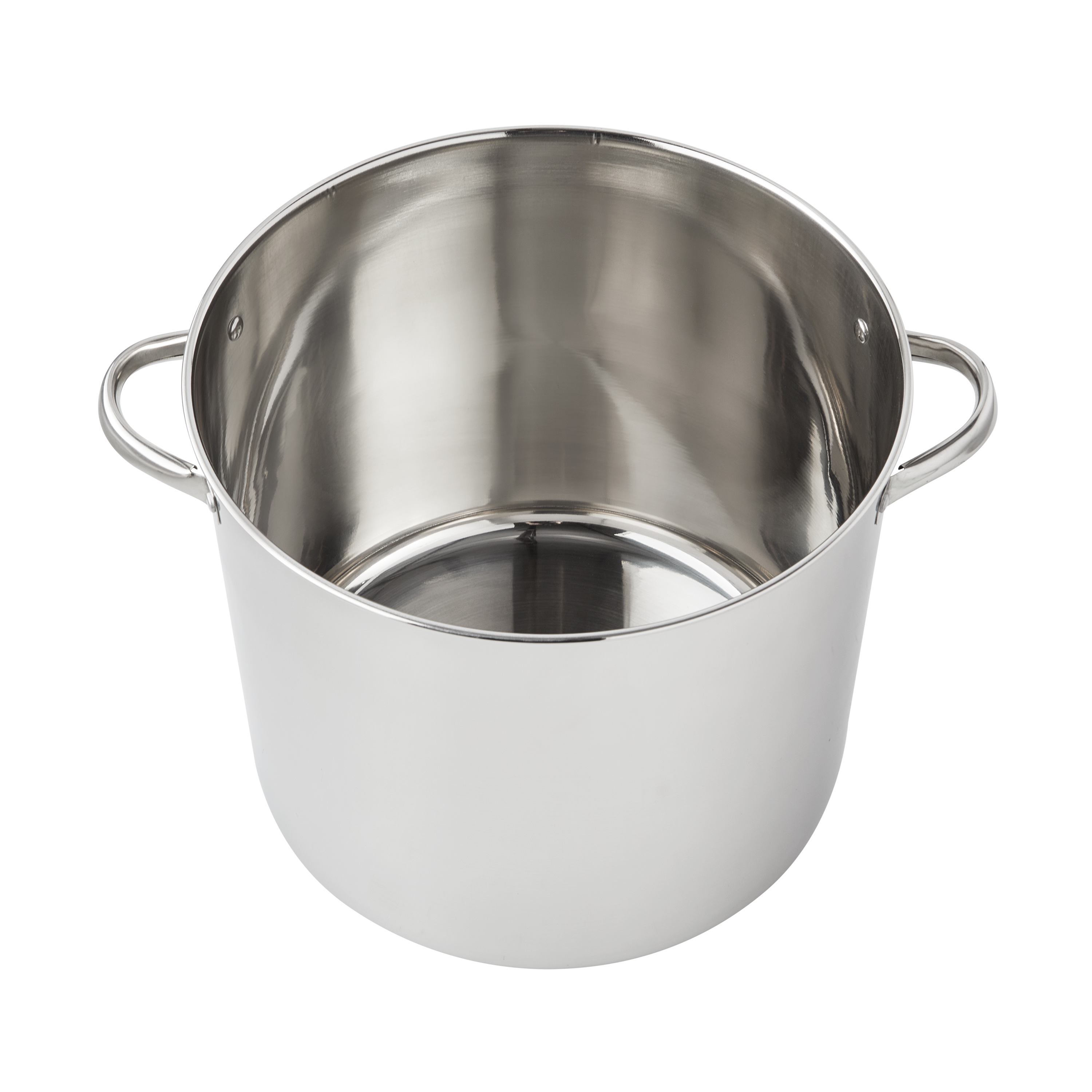 Mainstays Stainless Steel 20-Quart Stock Pot with Glass Lid - image 4 of 6